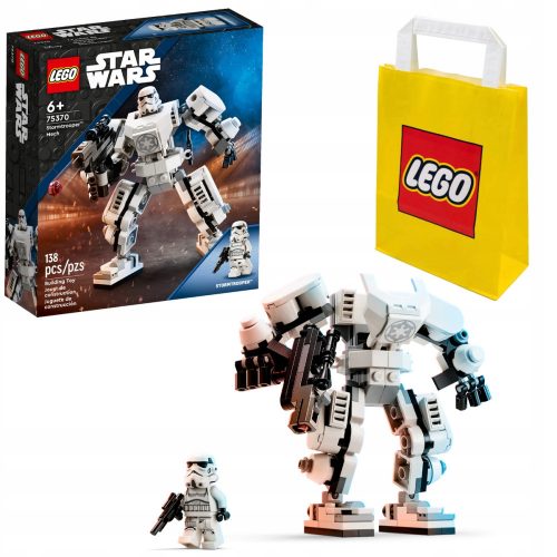  LEGO Star Wars 75370 Stormtrooper Mech + LEGO papirnata vrećica 6315786 žuta 24x8x18 cm