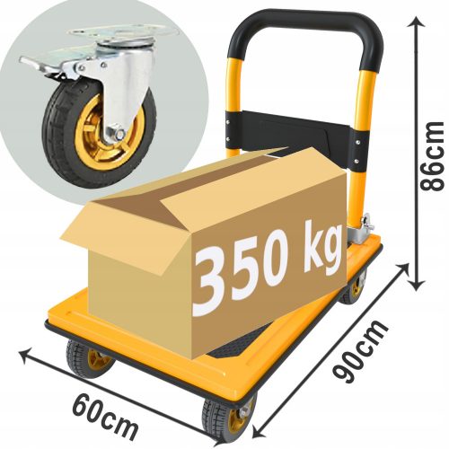  SKLADIŠNA PLATFORMA KOLICA SA KOČNICOM - 350 kg