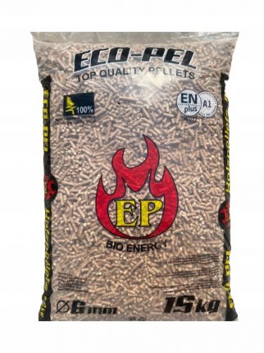 DRVENI PELET 6mm 15kg EcoPel PELET CERTIFIKAT