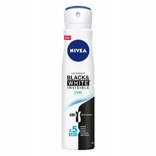  NIVEA Invisible for Black & White Pure dezodorans u spreju 250 ml