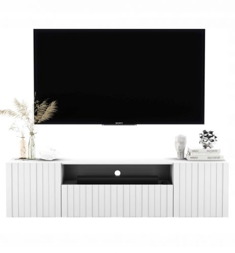  Zidni TV stalak, Glamour White MAT komoda, 150 cm