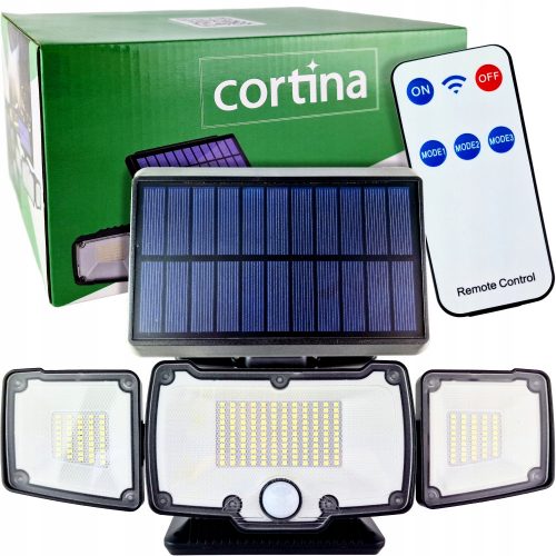  Ulična lampa Cortina 2,5 W 500 lm, na baterije, solar