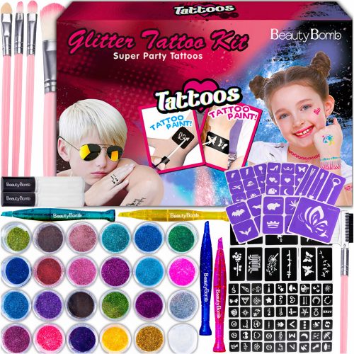  PERIVE GLITTER TATTOOS MEGA GLITTER XXL SET