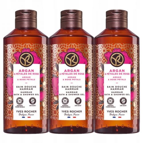  Gel za tuširanje i kupanje Yves Rocher Argan Oil & Rose Petals 400 ml