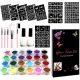  TATTOO SET ŠABLONE GLITTER TATTOOS