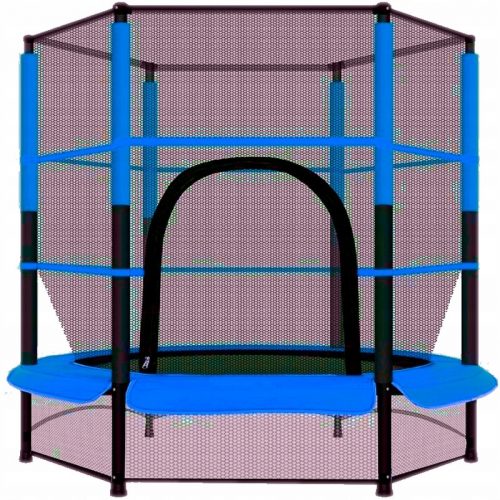 Trampolin, dio - HOME Trampolin s mrežom PRO 140cm INDOOR ZA ZIMU visok 36 OPRUGA