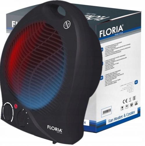  Floria 2000 W ventilatorska grijalica, crna