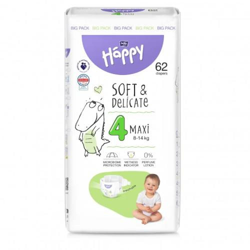  Bella Happy 4 Maxi pelene 8-14 kg 62 kom