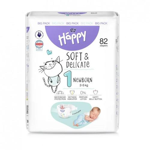  Bella Happy 1 Pelene za novorođenče 2-5 kg 82 kom