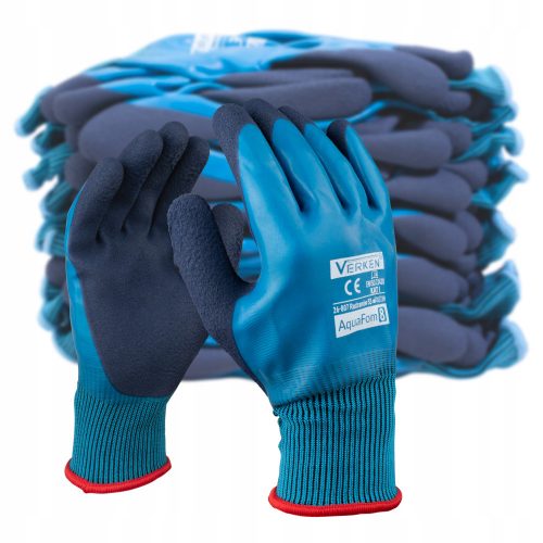  GAWORIinternational gloves Vodootporne radne rukavice plave veličine 9 - L 12 pari