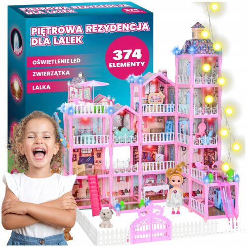  JIMMY kućica za lutke Dollhouse RESIDENCE + DODATNA OPREMA 60 cm