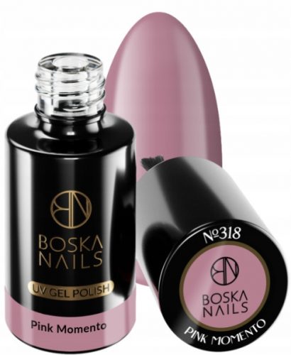  Boska Nails Divine pink momento 318 6 ml hibridni lak