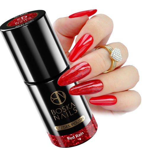  Boska Nails Divine red rain 366 6 ml hibridni lak