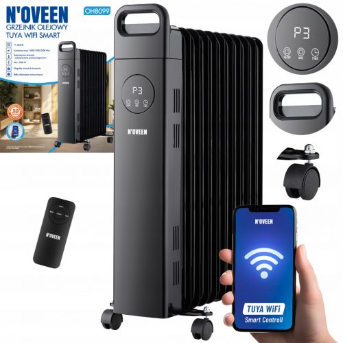  ULJNI RADIJATOR 2500W 11 REBARA N'OVEEN OH8099 Tuya WiFi Smart + DALJINSKI