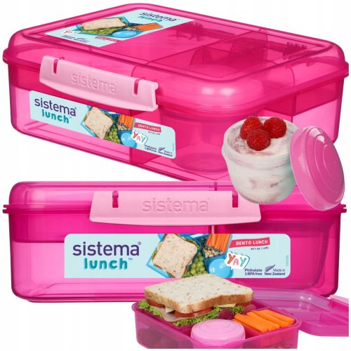  Sistema 41690 Bento kutija za ručak 1650 ml ružičasta