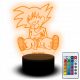  Led noćna lampa Naruto Anime Manga figurica Dragon Ball Vegeta Kakashi Pop