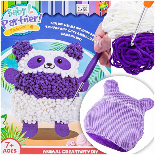  Kreativni SET za djecu DIY MASKOTA Panda JASTUK Vez plišana životinja