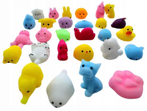  28 X MOCHI SQUISHY GNIOTEK MOCHI FIDGET ANTI-STRES GNIOTEK 28 kom.