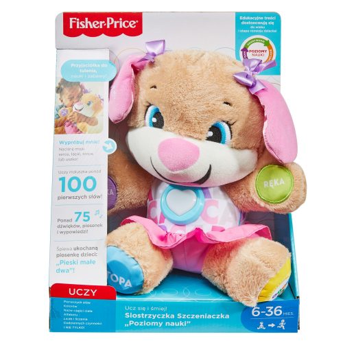  Fisher-Price Psić za učenje i smijanje Little Sister Plush