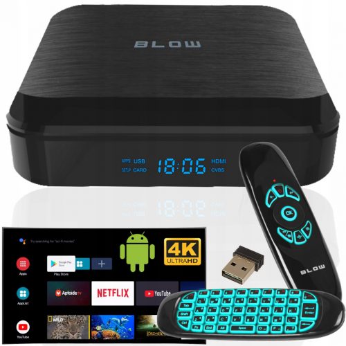  SMART BOX TV ANDROID 11 BLUETOOTH 4K WIFI HDMI PLAYER DALJINSKO POSTAVLJANJE