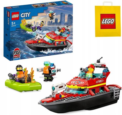  LEGO City 60373 Vatrogasni čamac + LEGO papirnata vrećica