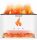  Aromaterapijski aroma difuzor LED FLAME AromaFire Himalayan Salt White