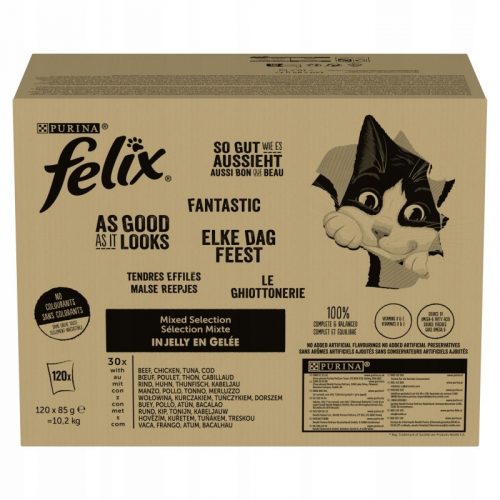  Felix mokra hrana mješavina okusa 10,2 kg