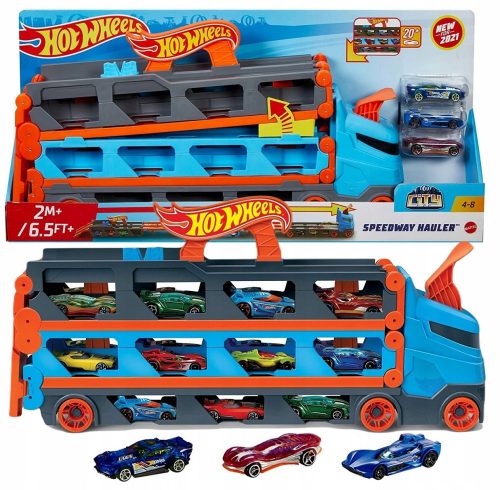  Mattel Hot Wheels City racetrack 2u1 trkaći transporter + igre na otvorenom s vašim djetetom AA