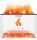  Aromaterapijski aroma difuzor LED FLAME AromaFire Himalayan Salt White