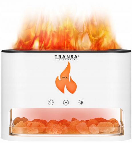  Aromaterapijski aroma difuzor LED FLAME AromaFire Himalayan Salt White