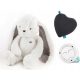  Humming Teddy Bear Rabbit Sleeper, ecru, sivi mehanizam, 5-u-1 lampa, Szumisie