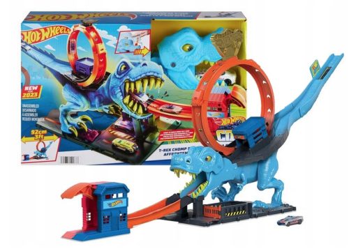  Mattel Hot Wheels City T-Rex Loop set s + kutijom za univerzalno pakiranje