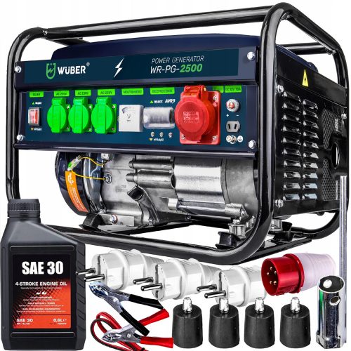  Prijenosni trofazni benzinski generator Wuber 2500 W