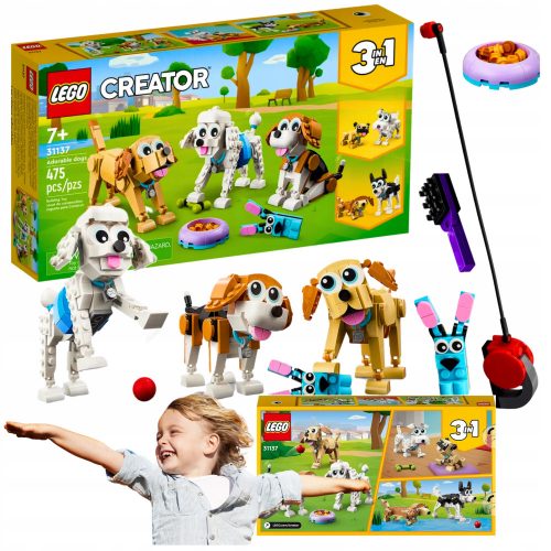  LEGO CREATOR SLATKI PSI 3U1 PSI DOGS KOMPLET ZA DJECU 3 U 1 7+