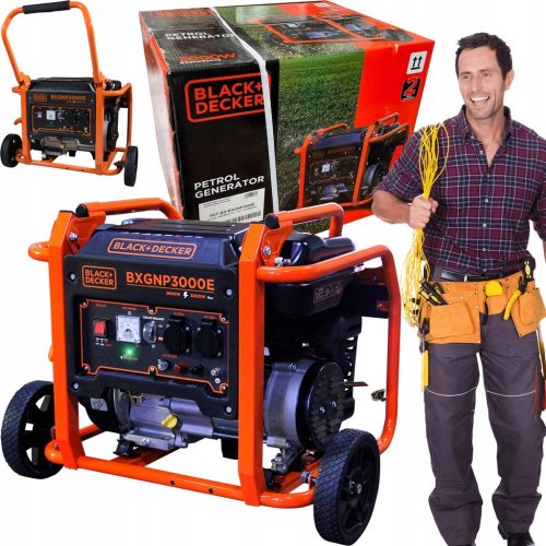  Prijenosni monofazni agregat Black&Decker 3000 W benzin