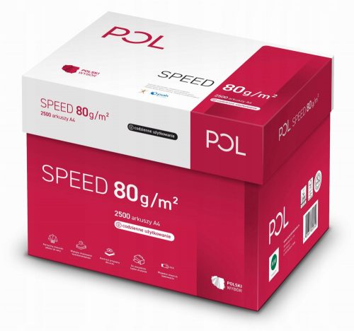  Uredski papir PolSpeed, A4 format, 80g, 500 listova