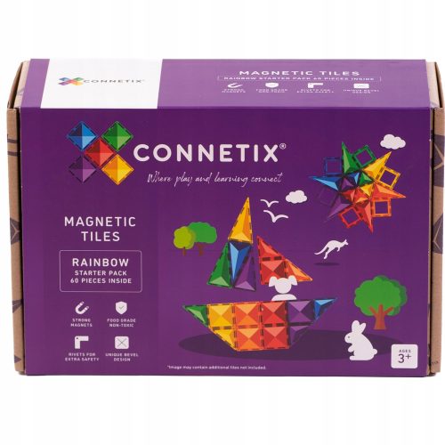  Connetix magnetni blokovi Connetix magnetni blokovi - Rainbow Starter Pack 60 kom. 60 kom.