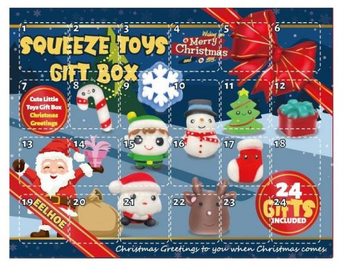  ADVENTSKI KALENDAR ZA DJECU GNIOTEK MOCHI SQUISHY GNIOTKI BOŽIĆ