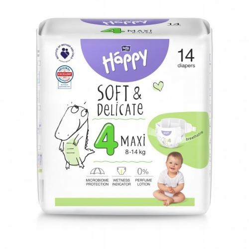  Bella Happy 4 Maxi pelene 8-14 kg 14 kom.