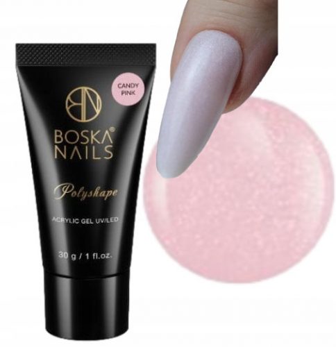  Boska Akril Gel Polyshape 30g Candy Pink Sa Česticama