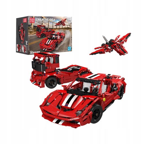  TECHNIC FERRARI BLOCKS TRUCK JET 3U1 SET IDEALNO ZA POKLON