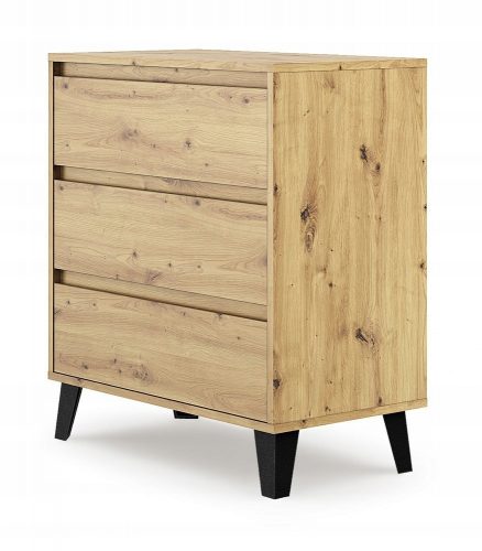  TopEshop Scandi 3S komoda 70 x 39 x 78,5 cm obrtnički hrast mat