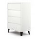  Komoda TopEshop Scandi 4S 70 x 39 x 99,5 cm bijela bijela