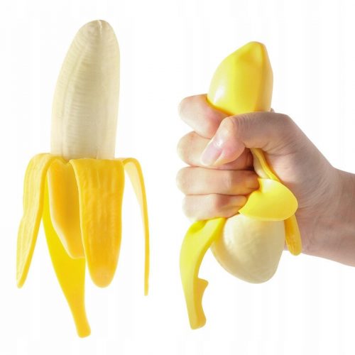  BANANA SQUISHY GNIOTEK ANTI-STRES FIDGET IGRAČKA