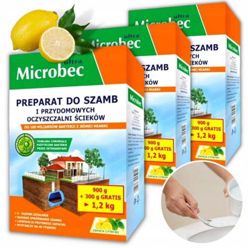 Sredstvo za septičku jamu, septičku jamu - Praškasti pripravak za septičke jame Bros Microbec Ultra 1,2 kg