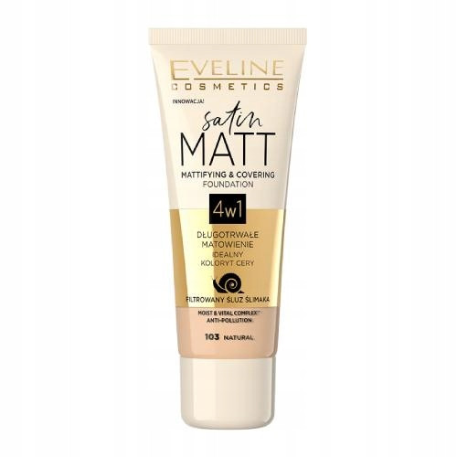  Eveline Cosmetics Satin Matt 103 Natural puder za lice 30 ml