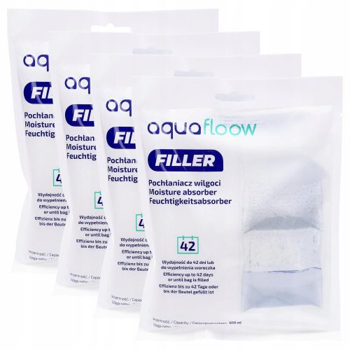 AquaFloow Filler upijač vlage 500 ml s vješalicom - 4 komada