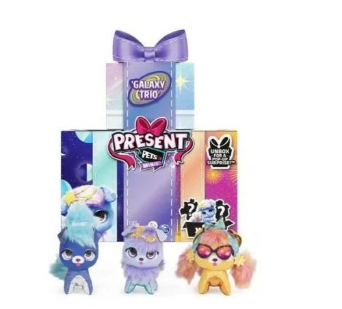  PRESENT PETS MINIS PLUSHIES SET OD 3 KAM