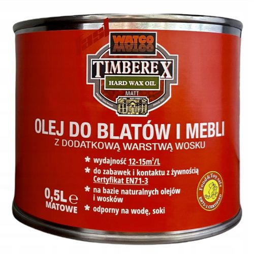  Timberex Hard-Wax ulje za radne površine i namještaj 500 ml mat