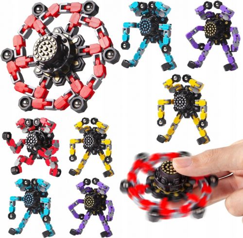  8x FIDGET SPINNER SASTAVLJANJE ROBOT žiroskop na prstima IGRAČKA ZA DJECU